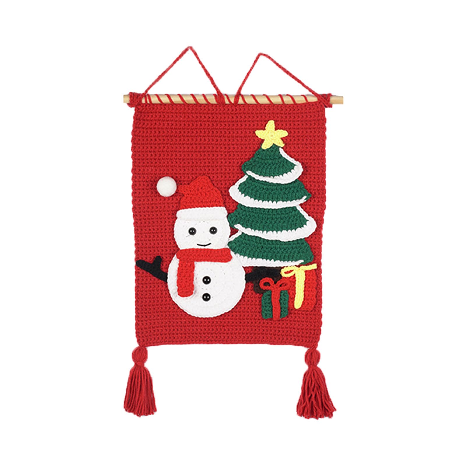 HZBB Christmas Crochet Kits for Beginner, Cute Animal Starter Pack with Yarn Balls, Accessories