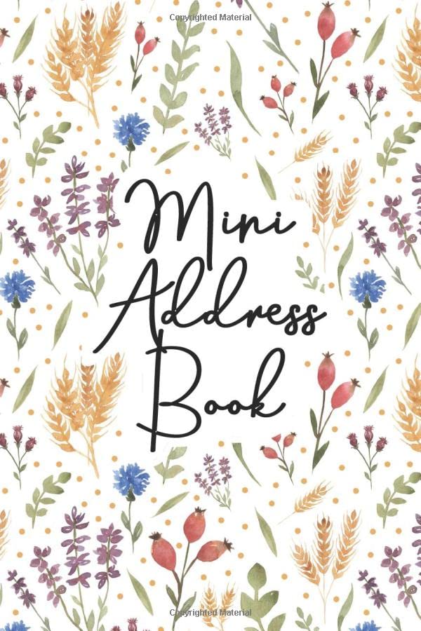 Mini Address Book: Alphabetical Tabs Organizer with 12 Month Birthday and Anniversaries Calendar Record All Important Contacts