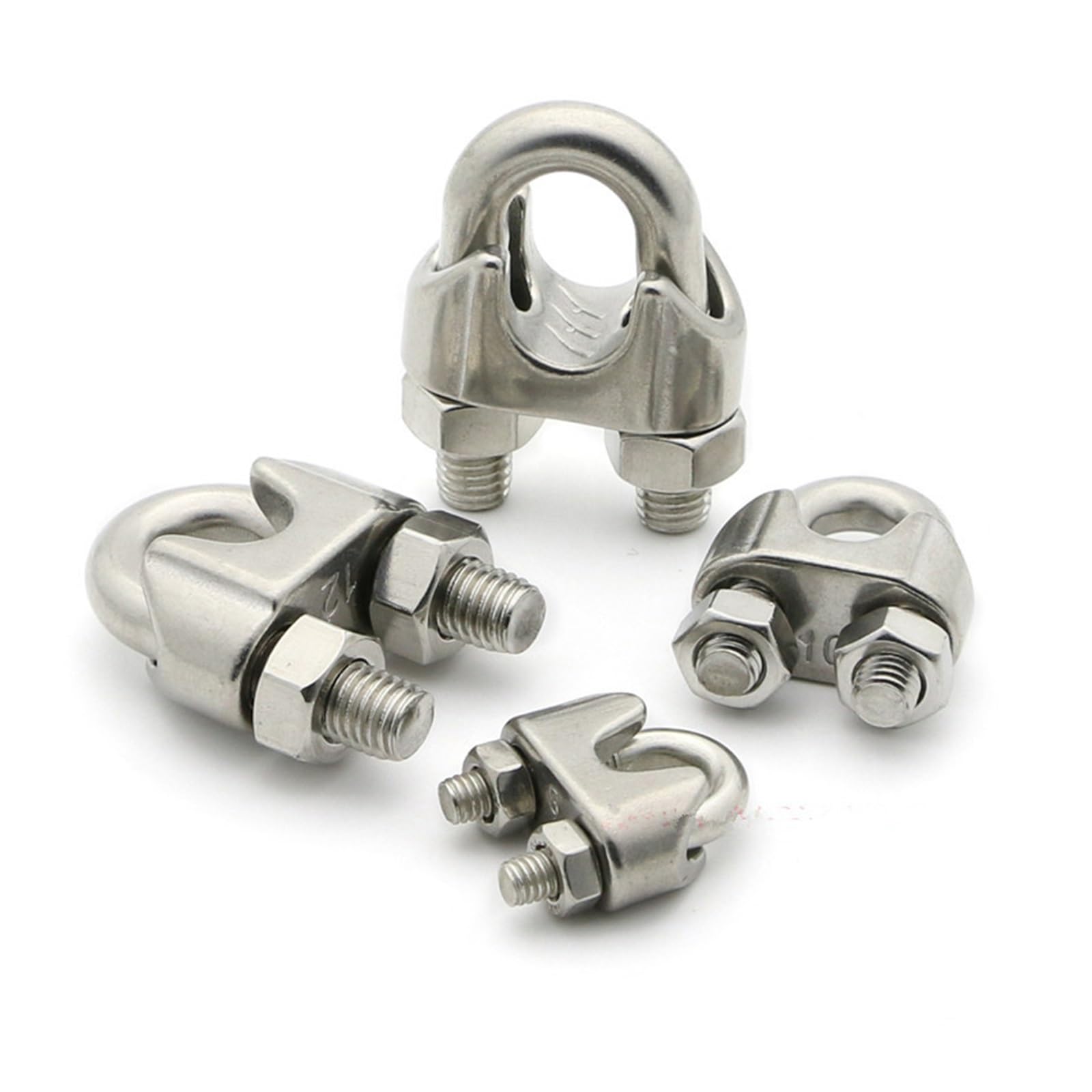 Morsetti for cavi in ​​acciaio inossidabile 304, morsetti a U, bulloni for, ferramenta for rigging M2 3 4 5 6 8 10 12 14 16 18(M22 (1PCS))
