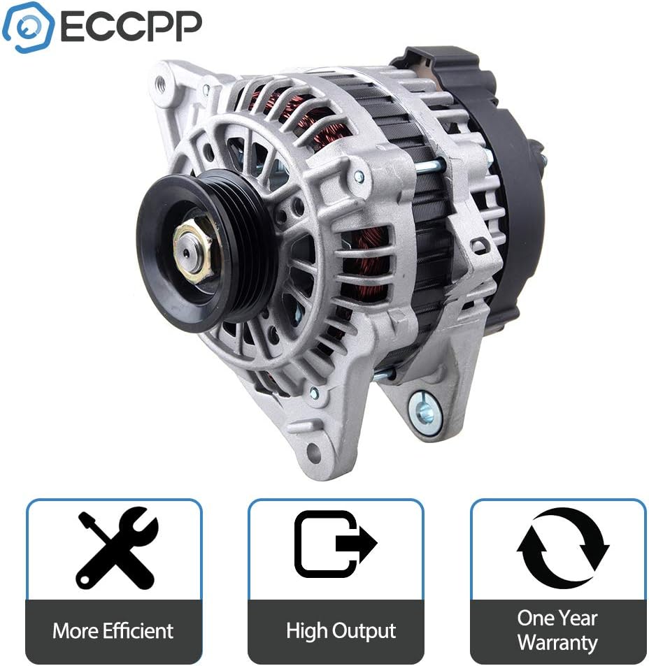 Alternators,ECCPP S4 90A 11011 for Hyundai Accent 1.6L Elantra Tiburon 2.0L 2003-2006 For Kia Rio 1.6L For Kia Spectra 2.0L 2006-2008 37300-22650