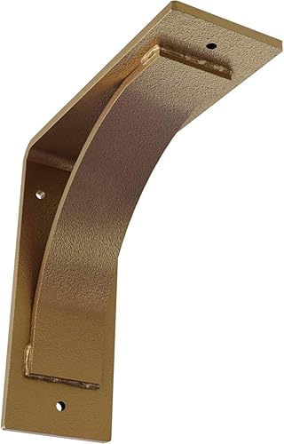 Vista 107 de Soporte de acero Morris de 3 pulgadas de ancho x 10 pulgadas de profundidad x 10 pulgadas de alto, con recubrimiento en polvo negro Negro