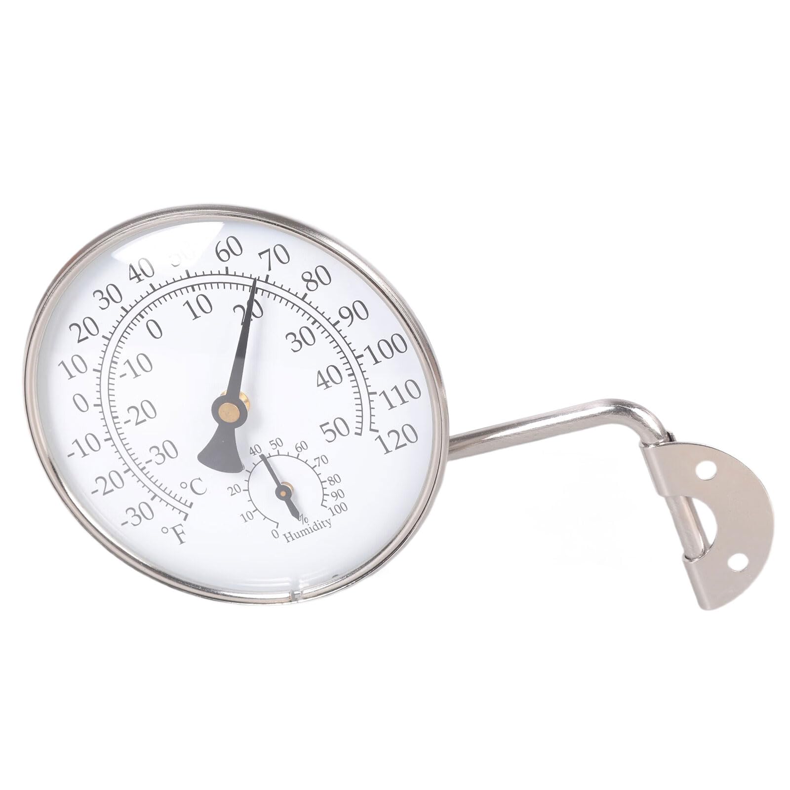Professional 100mm Humidness Meter Featuring Copper Glass Brushed Plate for Laboratory Accurate Environment Link Rod Hygrometer