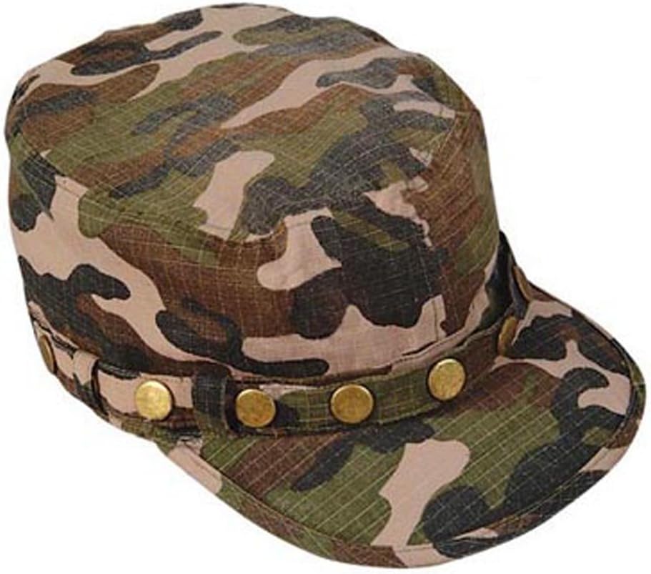 Camo Design Army Cap w/ Buttons (Small)