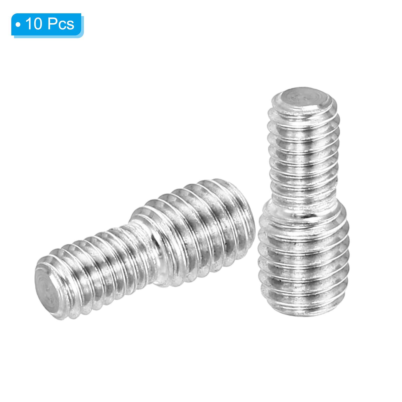 PATIKIL M4x6mm to M5x6mm Double End Threaded Stud Screw Bolt - Image 3