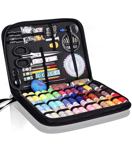 Nähset mit 183er Nähzubehör Arten von DIY Premium Nähzubehör Tragbar Hochwertig Tasche Nähset für komplettes Nähzeug für Reparatur von Notfallkleidung,Stickerei,Anfänger,Reisende,Verwandte und Freunde Cover
