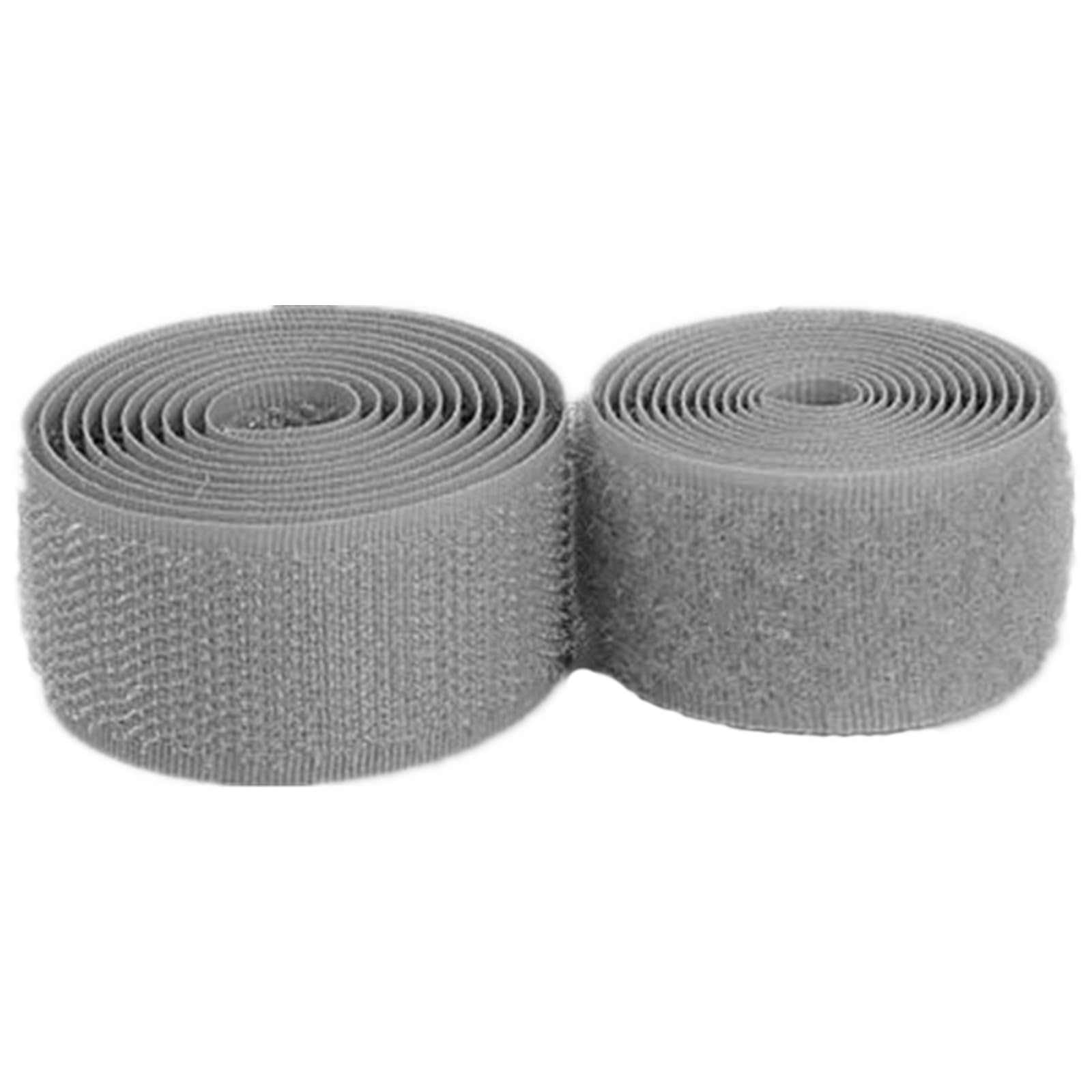 Ruban auto-agrippant à coudre 17mm gris pour textile et vêtement