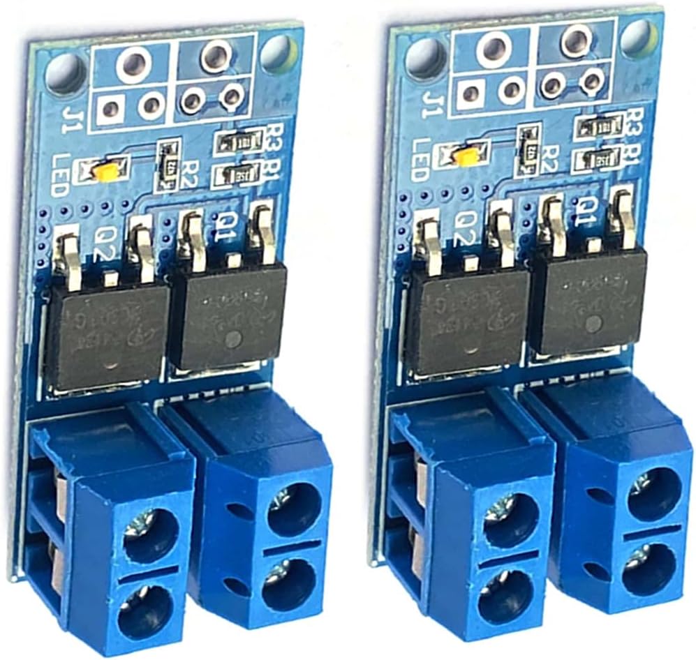 Kiro&Seeu 5PCS DC 5V-36V 15A(Max 30A) 400W Dual High-Power MOSFET Trigger Switch Drive Module 0-20KHz PWM Adjustment Electronic Switch Control Board Motor Speed Control Lamp Brightness Control