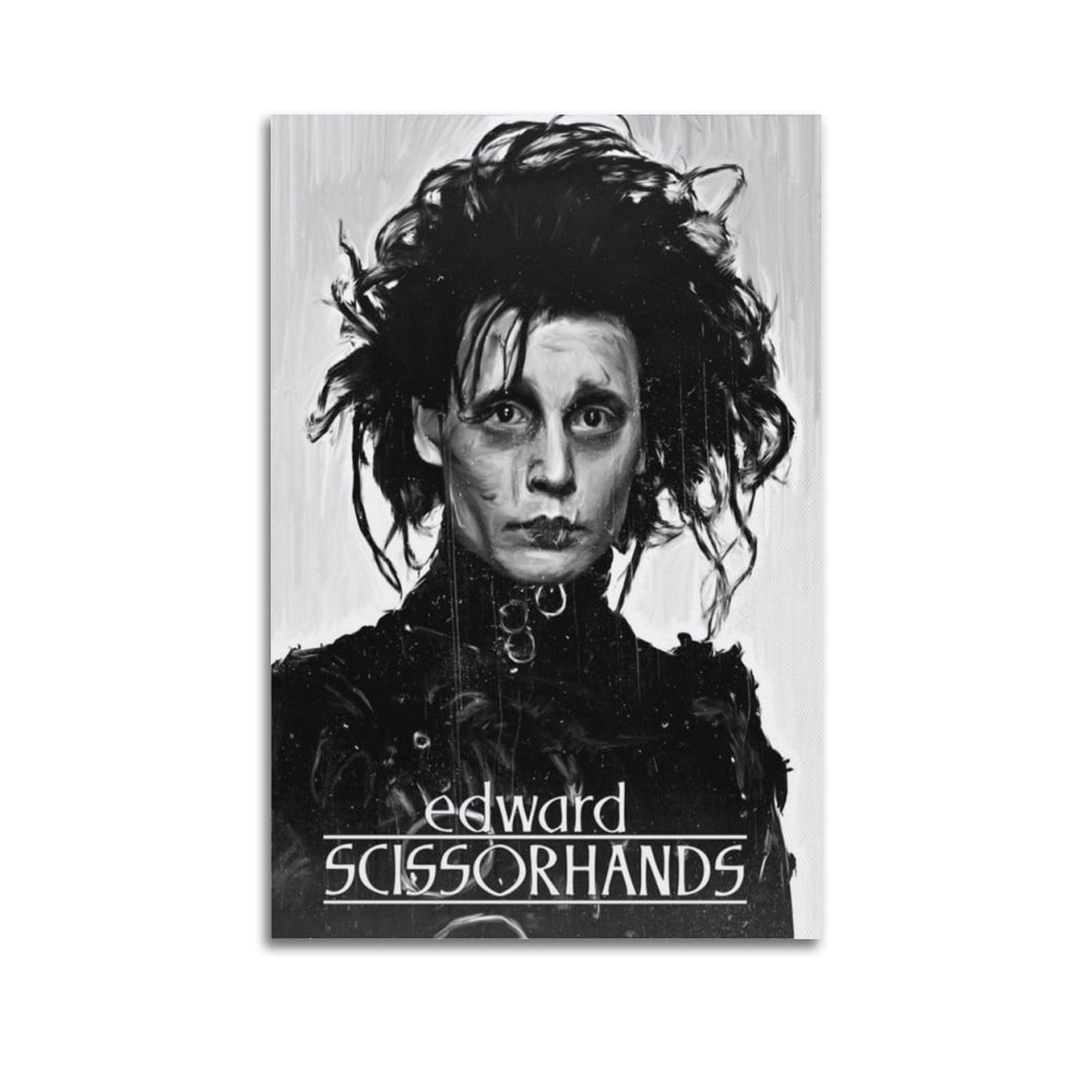 Ksoxdaitip Unframe-Style Movie Edward Scissorhands Poster Poster Decorative Painting Canvas Wall Posters And Art Picture Print Modern Family Bedroom Decor Posters 12X18inch(30X45cm)