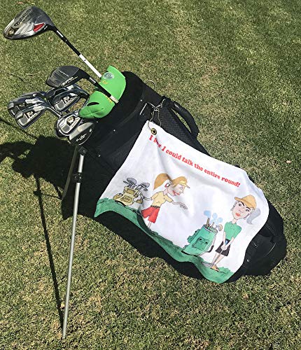 Giggle Golf Funny Golf Towels For Women (Talk The Entire Round) #TOP1