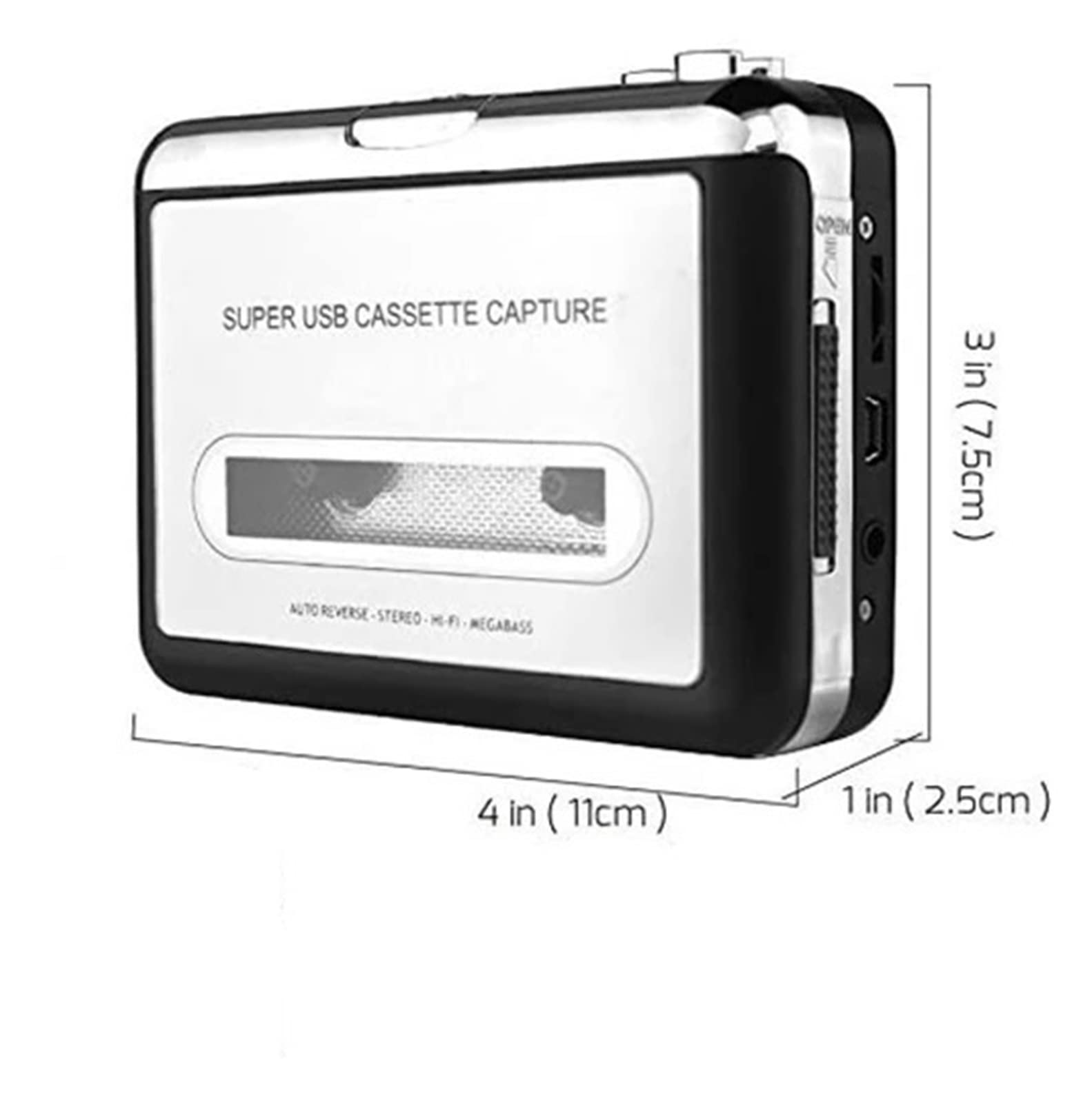 Odtwarzacz kasetowy USB Kaseta na konwerter MP3 Przechwytywanie głosu Odtwarzacz muzyki Magnetofon kasetowy