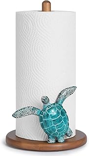 14 Coastal Kitchen Ideas for Breezy Light Relaxed Style 2 Turtle Paper Towel Holder - Coastal Decor for Home Ocean Decor Beach Hou...