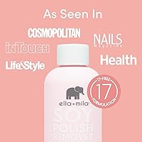 Vista 3 de ella+mila, quitaesmalte de uñas a base de soja (sin acetona) - 4 onzas