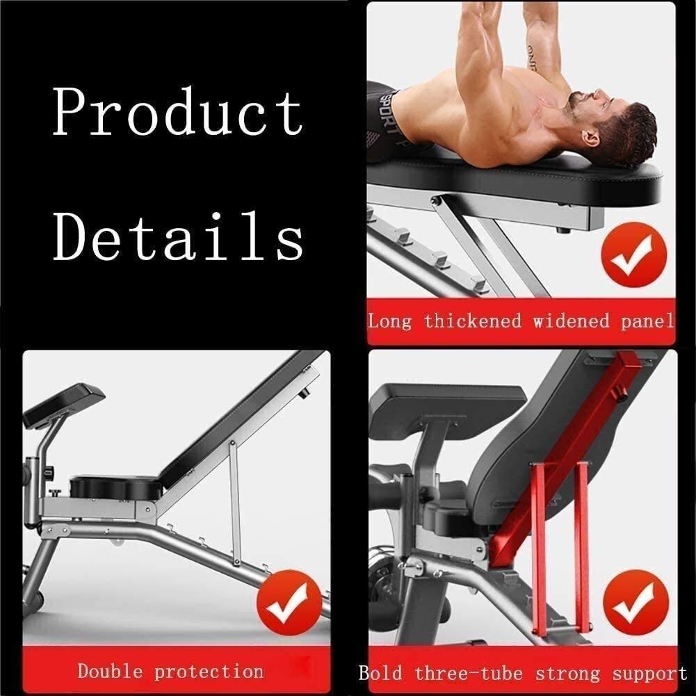 Amazon.co.jp: 調節可能な90°フラットウェイトベンチ、ダンベルベンチ