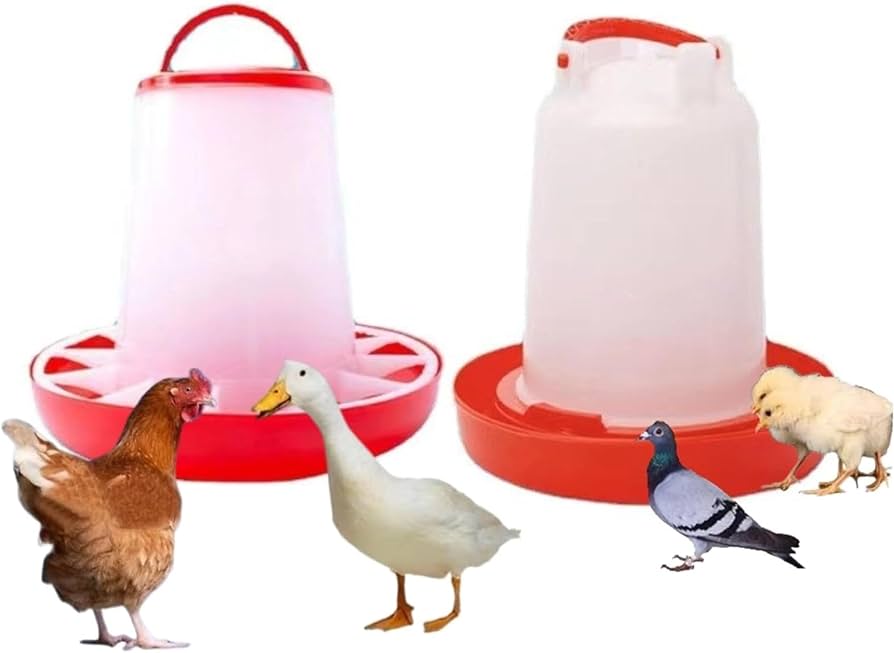 Amazon | 自動給餌器 自動給水器 家禽飼料バケツ 鶏の自動給餌器 餌