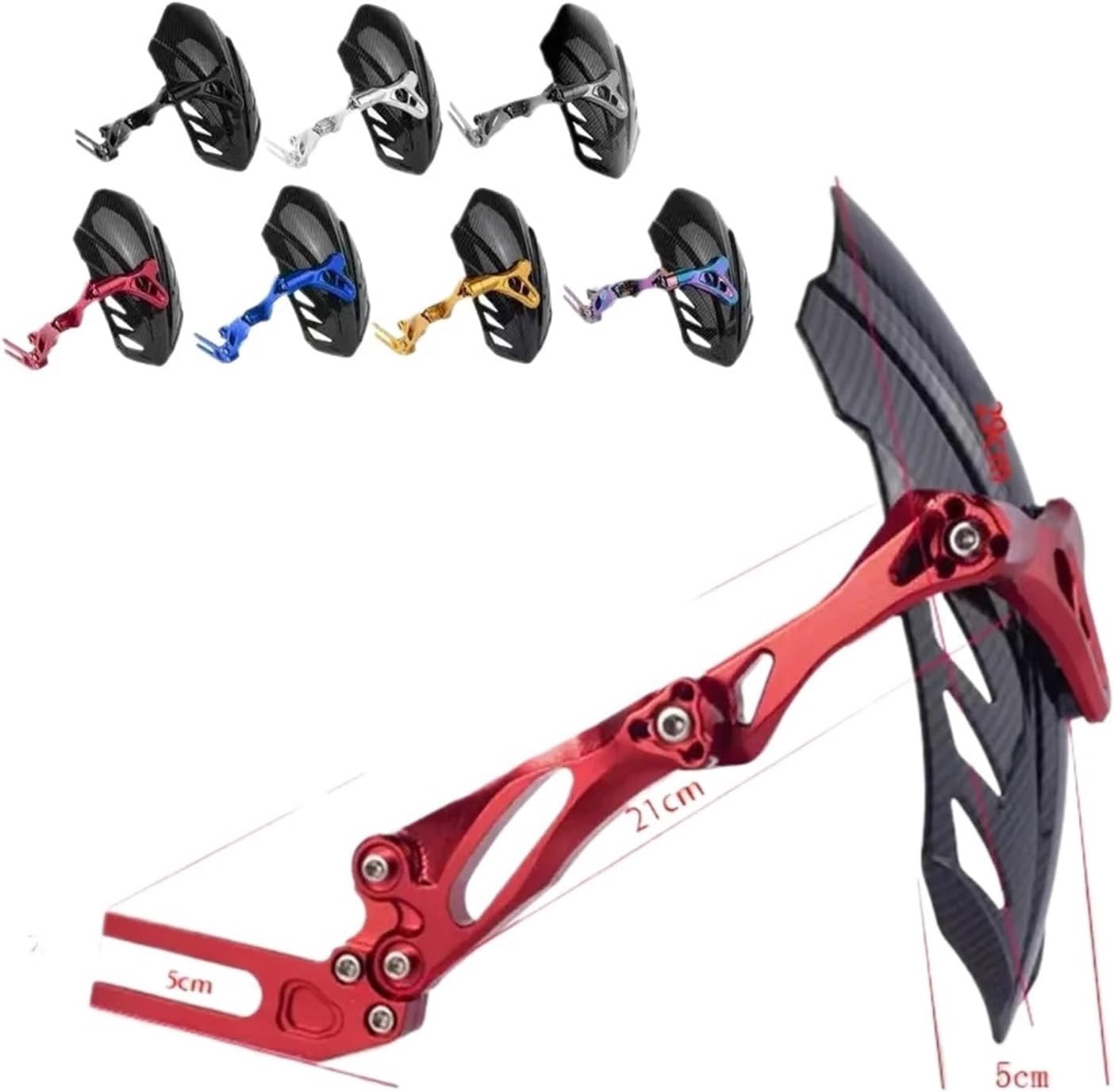 Adjustable Wheel Adjustable Mt-07 09 Msx125 Mud Guard Mudguard Motorcycle Mudguard(Orange)