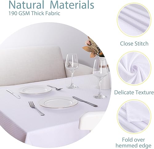 Miniatura 36 de JUCFHY - Mantel rectangular marroquí de tela jacquard a prueba de derrames y resistente al agua y al aceite, mantel decorativo para uso exterior e