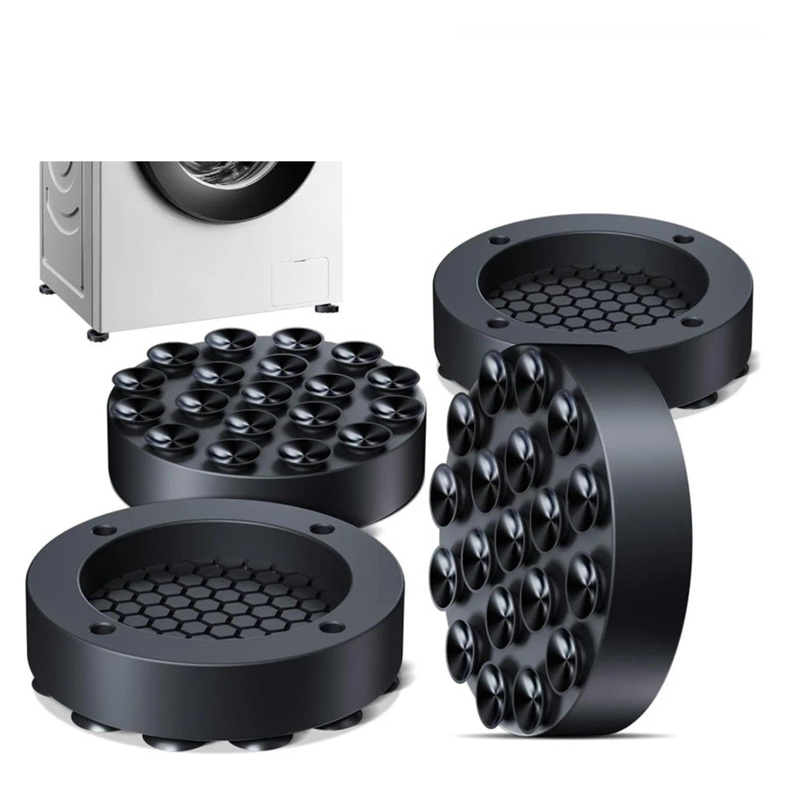 Piedini Antivibranti For Lavatrice(Black-4PCS)