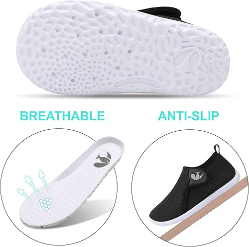 Miniatura 9 de FEETCITY zapatos deportivos para bebés niños y niñas calcetines de agua de secado rápido para la playa y la alberca A White, B Blue Shark, B