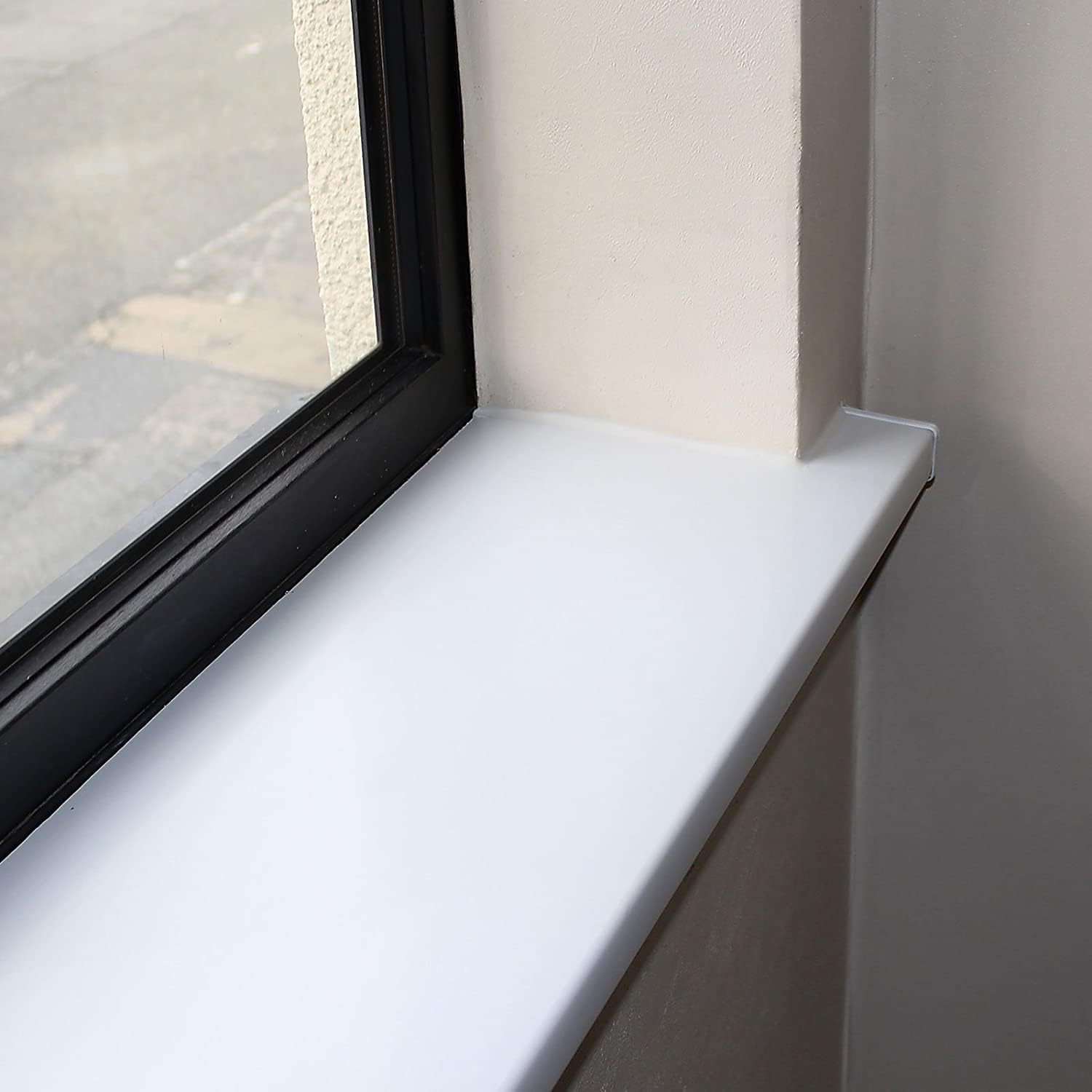 White UPVC Window Board/Cill Cover 2m Long 9mm Thick Plastic Window