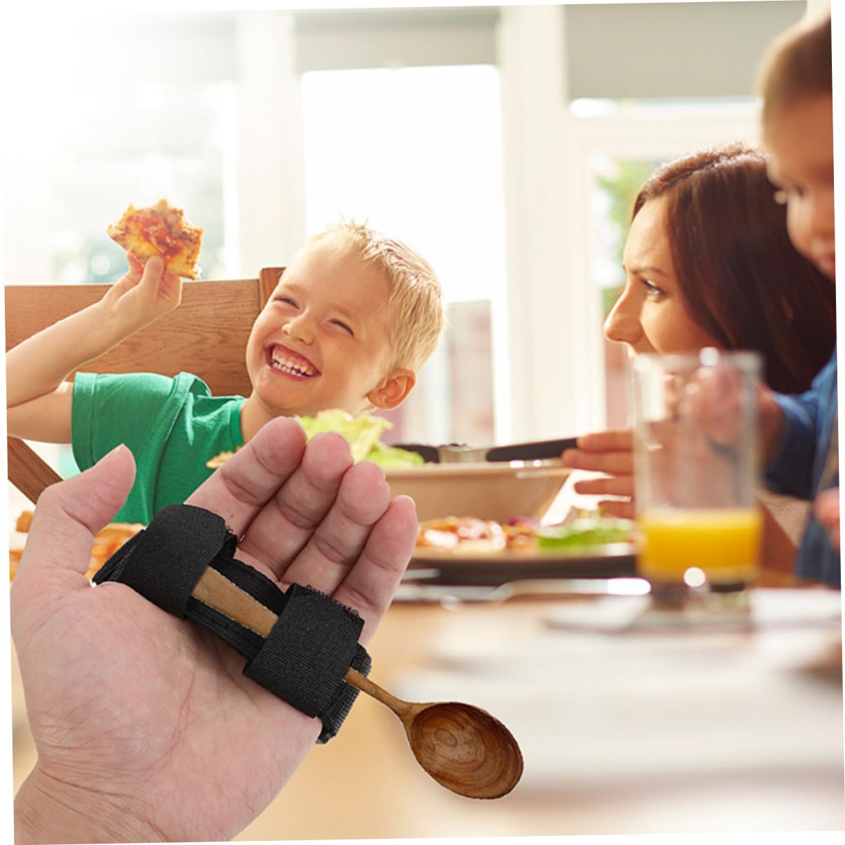 GLEAVI 6piezas Correa Ajustable Para Utensilios Adaptativos Fijación Para Mayores Discapacitados Soporte Resistente De Tela Oxford