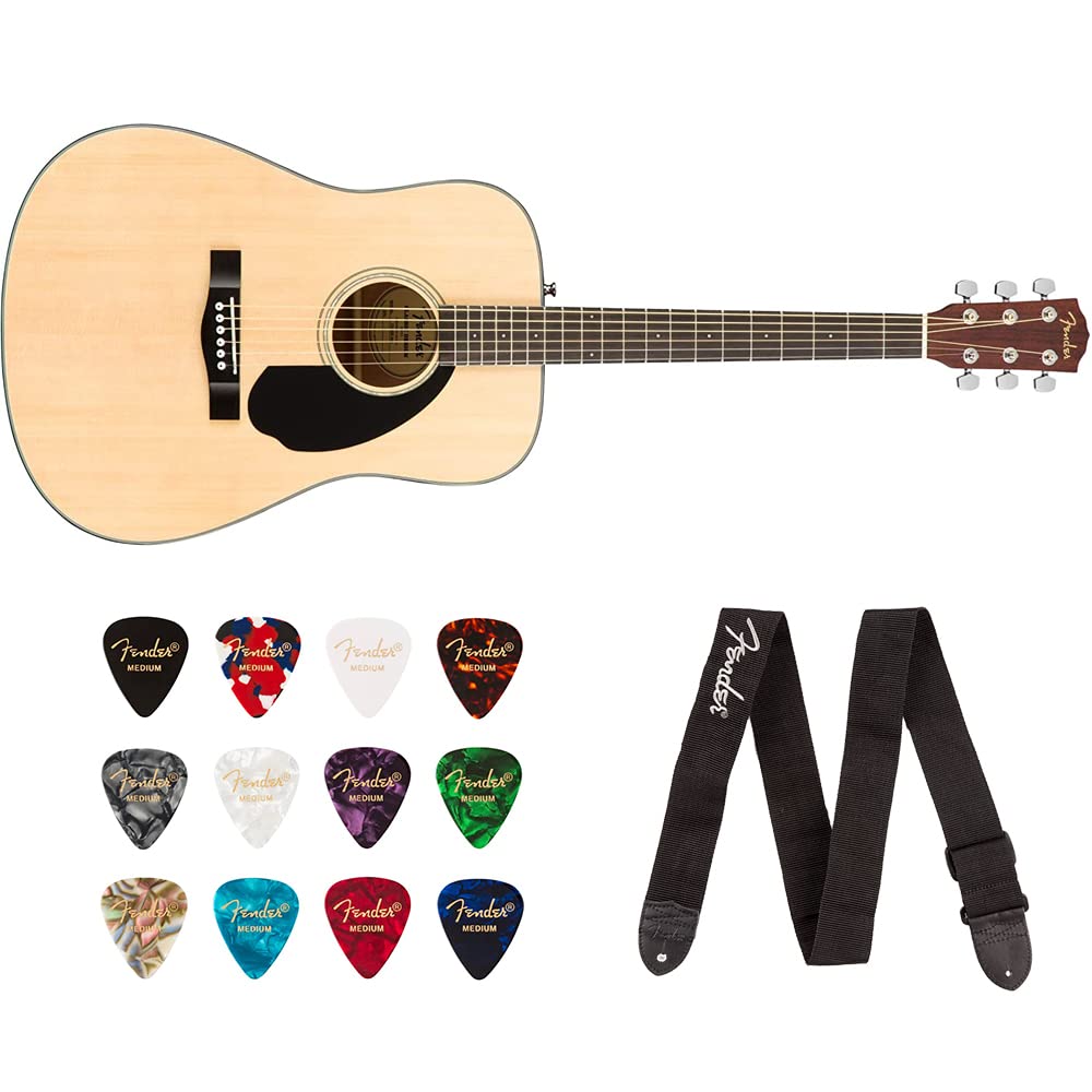 Amazon.com: Fender CD-60S Dreadnought Acoustic Guitar (Walnut