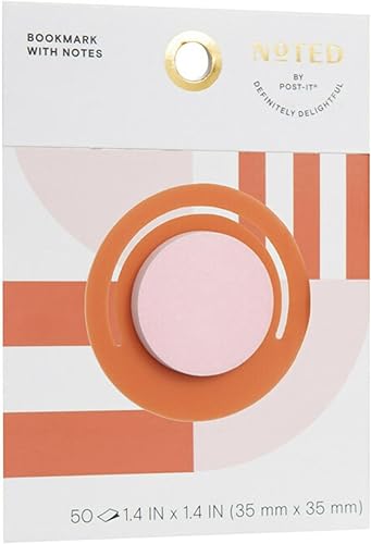 Miniatura 2 de Notado por Post-it® Notas marcapáginas, 1-7/16 pulgadas de alto x 1-7/16 pulgadas de ancho x 1/4 pulgadas de profundidad, azul, 50 hojas por bloc