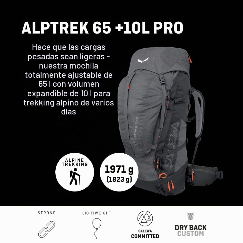 SALEWA Alptrek 65+10 L Pro Mochila