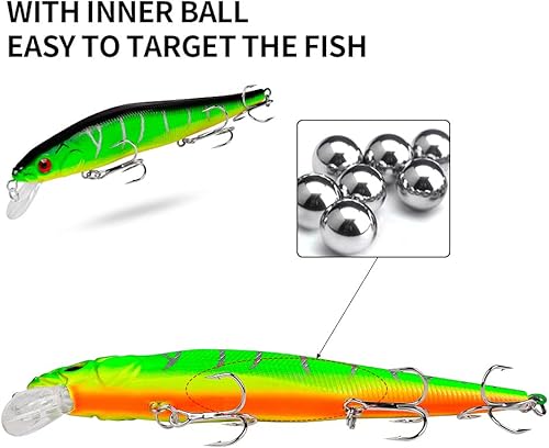 Miniatura 4 de Señuelos de pesca en la costa, pesca de surf, gran cebo duro, 5 unidades, 5.5 pulgadas, 0.8 onzas