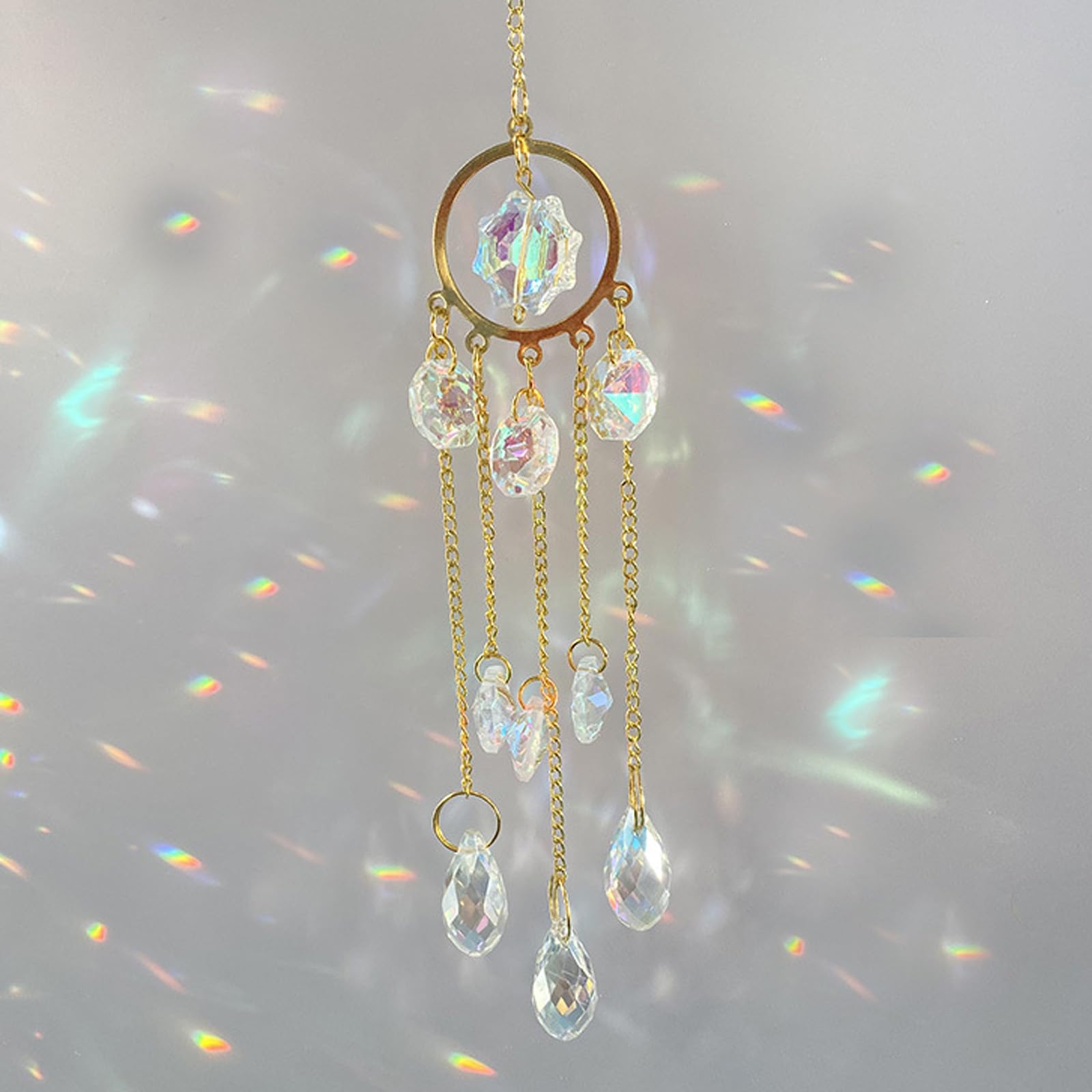 Suncatcher Hanging, Sun Catcher, Window Decoration Items Hanging, Colorful Light Reflections for Sunny Garden Spaces, Outdoor Decorative Accent for Patio Aesthetics