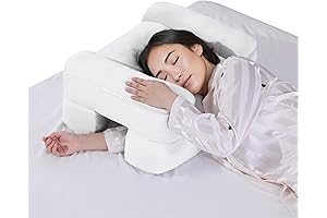 HOMBYS Foam Side Sleeper Pillow with Arm Hole