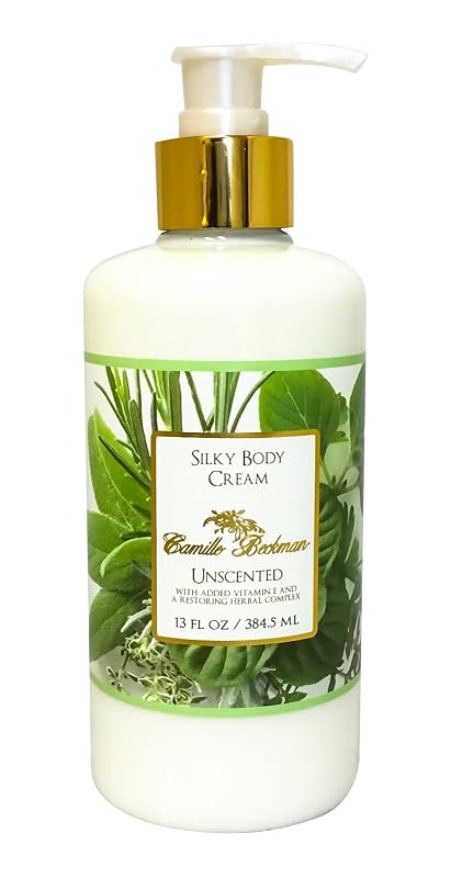 Camille Beckman Creme Corporal Silky Body Cream sem fragrância, 13 oz