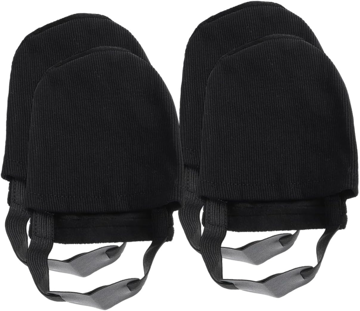 2pairs Easy Wear-Resistant Bowling Shoe Covers Elastic Band Non-Slip Mat for Bowling Shoes Black