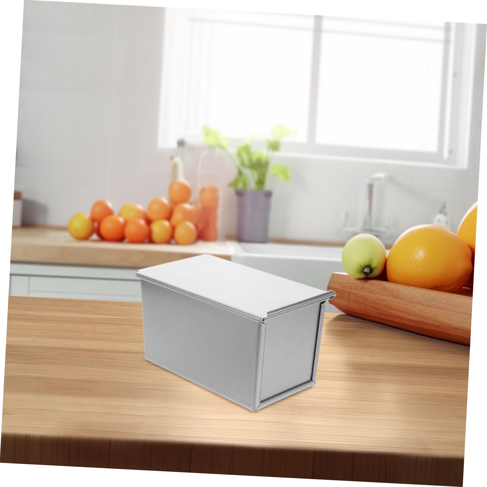 STOBAZA Teglia Rettangolare per Pane e Toast Stampo per Plumcake con Coperchio Teglia Antiaderente in Alluminio Resistente e Riutilizzabile per Cottura Uniforme