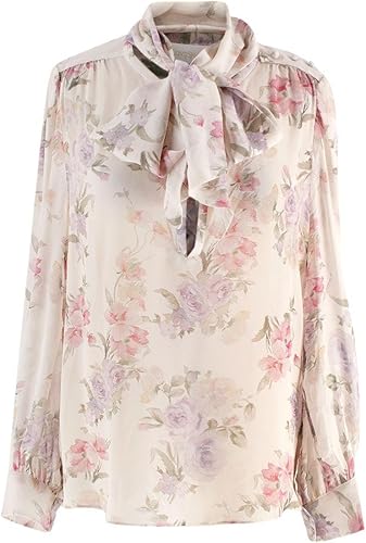 Blusa de Seda Semitransparente con Estampado Floral de Love Shack Fancy de Segunda Mano