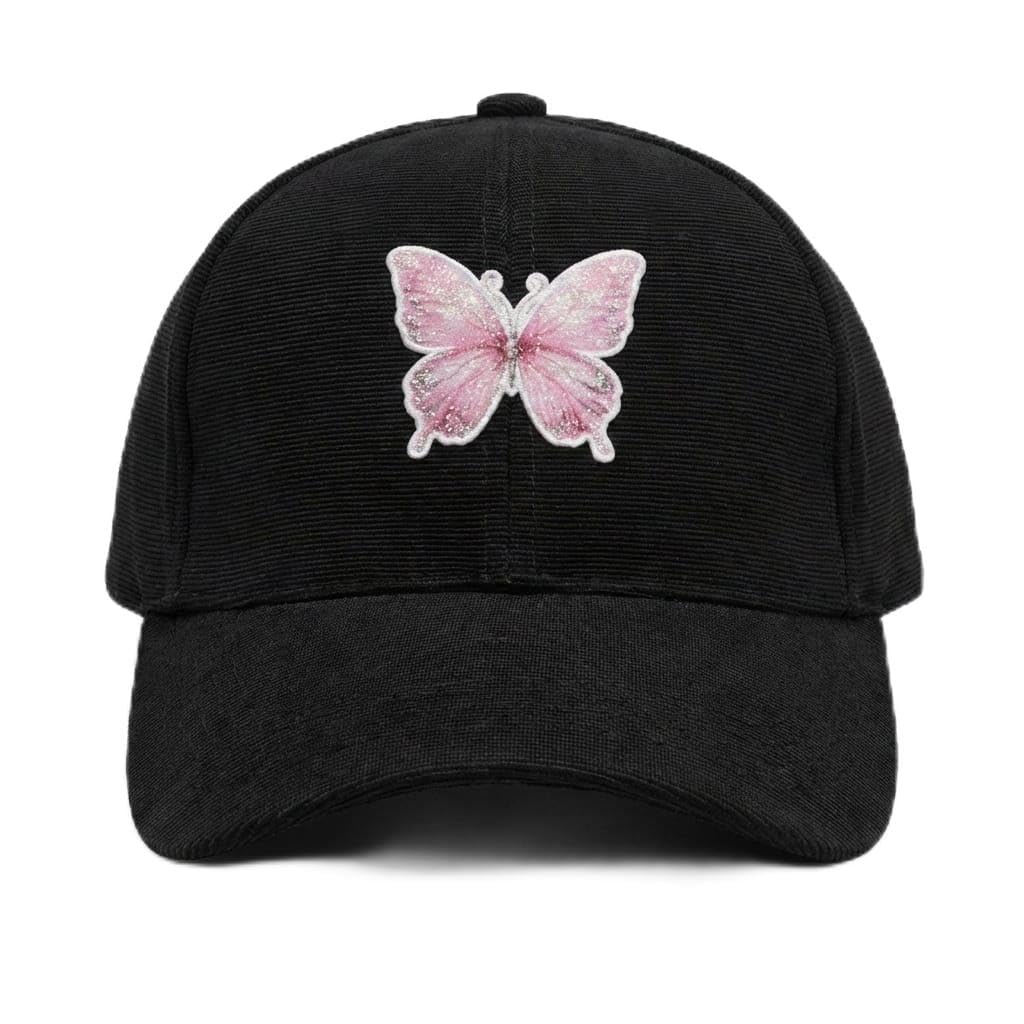 faas Stylish Black Baseball Cap for Girls Women | Butterfly Print Cap | Adjustable Casual Cap Grate Gift for Your Lovers -1pcs-picture-43