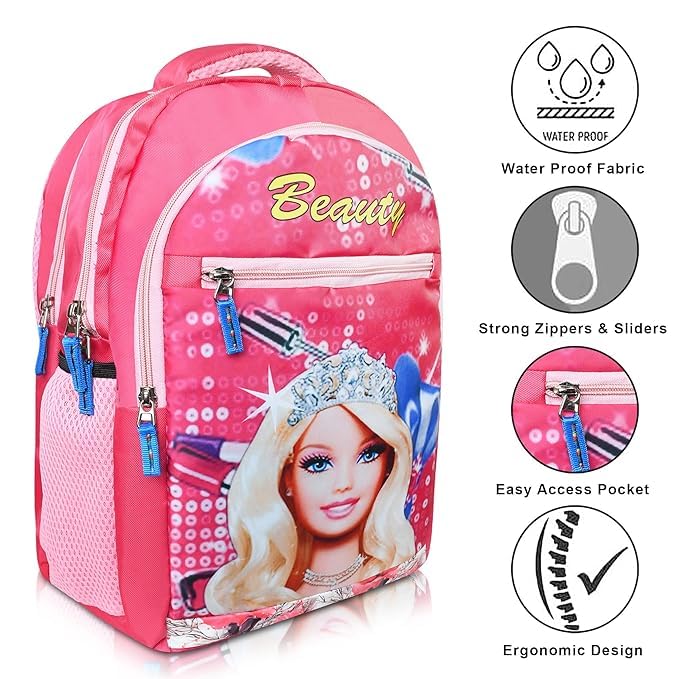Image of Stylbase Kid School Backpack Bag for Girls and Boys | Ideal School Picnic Travel & Travelling Bag |17 Inches 4 Compartments, Water-Resistant Multipurpose for Kids