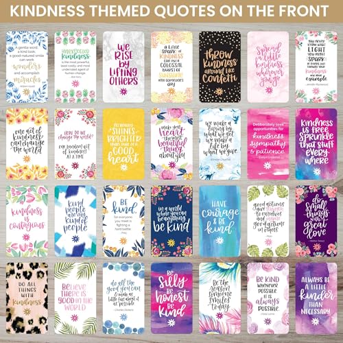 bloom daily planners Act of Kindness Deck - Set of 30 Mini Encouragement Cards with Positive Quotes - Small 2” x 3.5" Cards - Assorted Designs - image 2