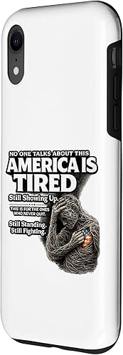 Miniatura 2 de America is Tired Still Showing Up Standing Still Fighting Case for iPhone XR