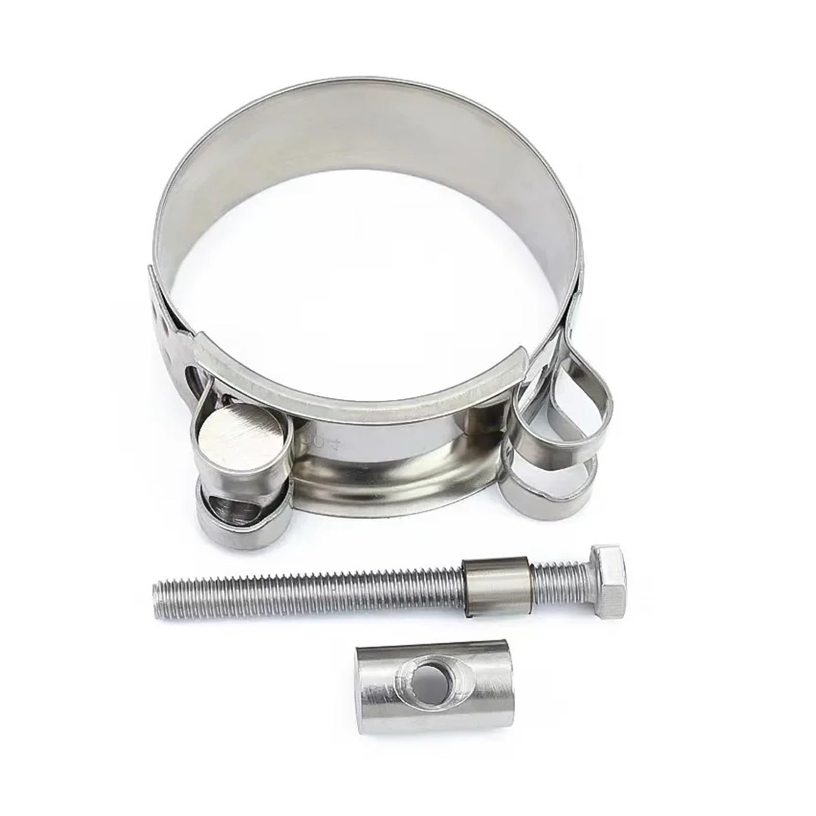 1 abrazadera de manguera reforzada de acero inoxidable de 17-252 mm, abrazadera de manguera de aire for tubería de combustible, accesorio for tubería de agua(240-252mm)