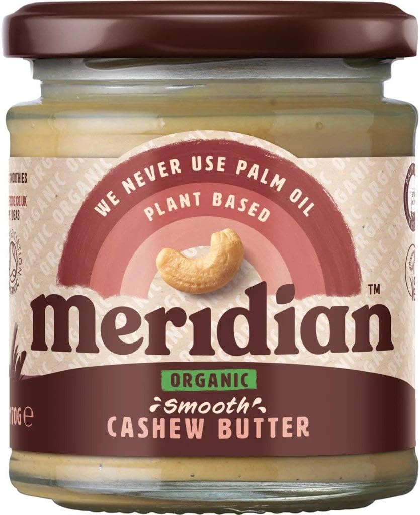 Meridian Cashew Butter Smooth Organic 4 X 170G