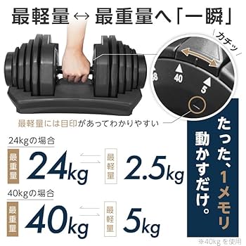 ② Lysin ライシン 可変式ダンベル 3〜32kg Lysin PUMPKING ライシンパンプキング可変式ダンベル40kg 2個