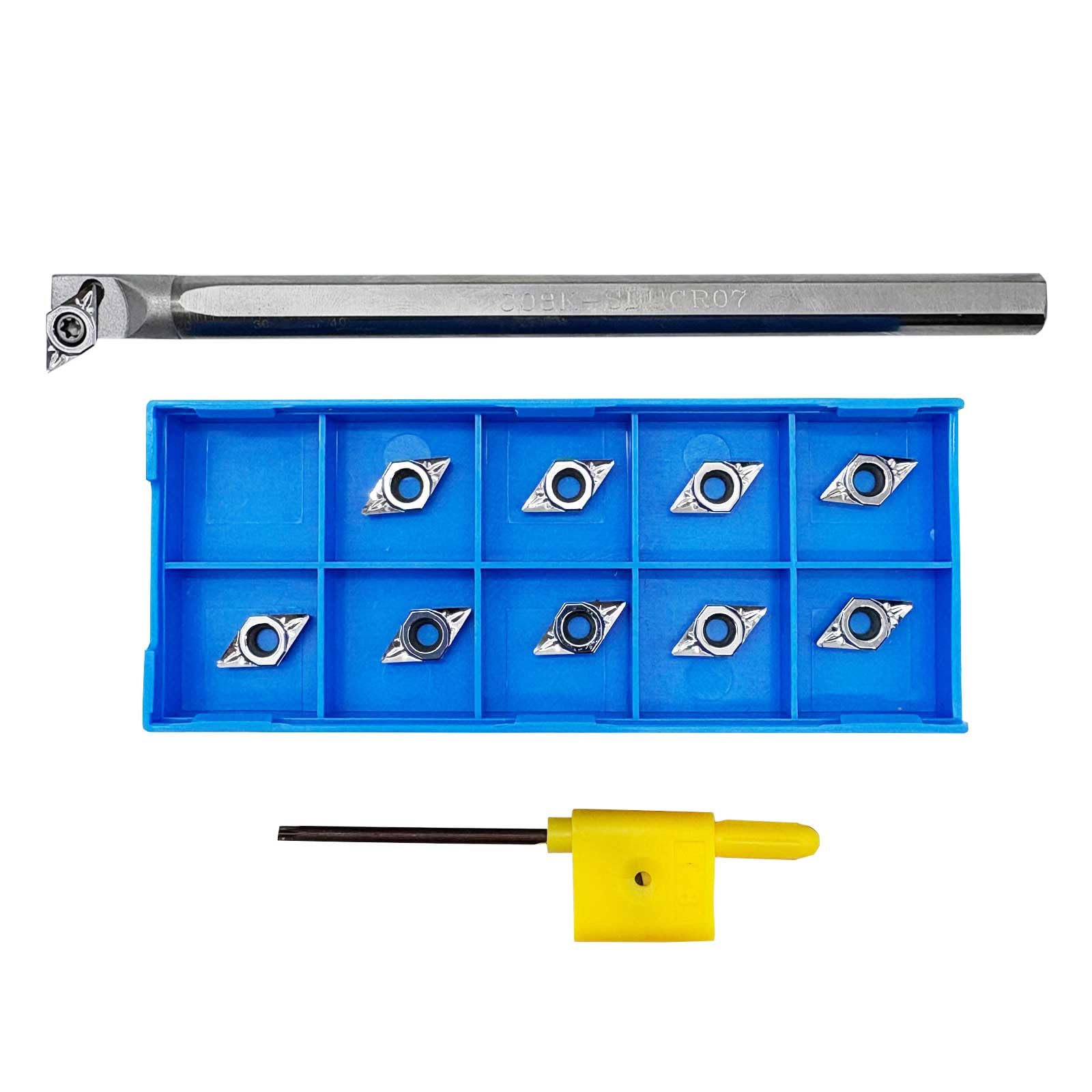 10mm SDACR1010H07 Lathe Turning Tool Holder 10pcs DCGT070204-AK Carbide Inserts - View #6
