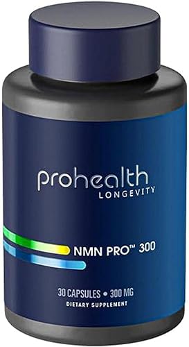 ProHealth NMN Pro 300 (30 Capsules) Clinically Studied Uthever NMN. NAD+ Precursor for Cellular Energy, Mitochondrial Support & Healthy Aging. USA