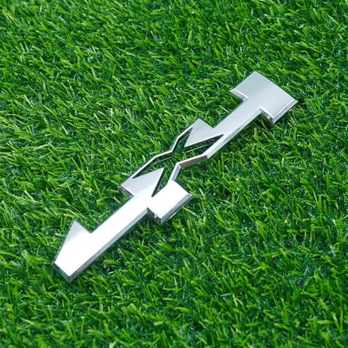 Image of Right & Left Badge 3D Emblems Nameplate Replacement for 1500 2500hd 3500hd 22813983 4X4 2Pc (Chrome)