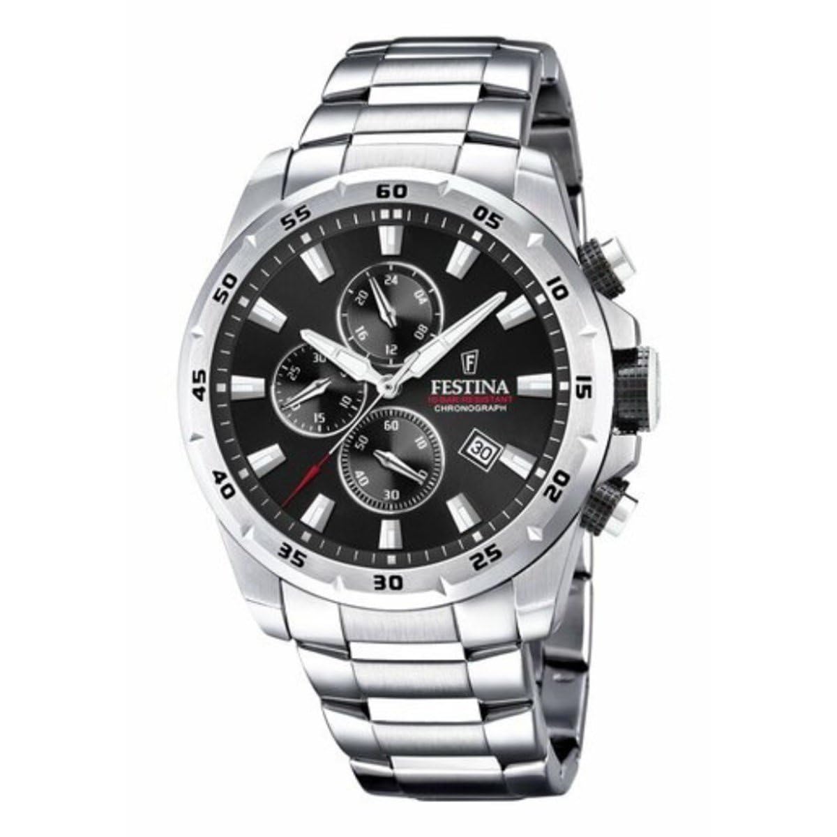 Men's Chrono Sport Stainless Steel Watch Bracelet