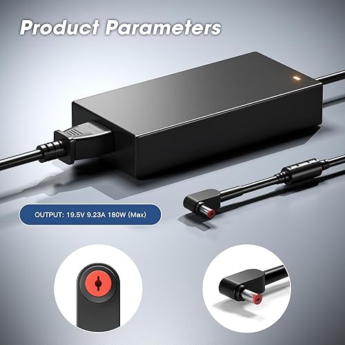 Miniatura 2 de Cargador de 180 W para Acer Nitro 5 7 V15 V17 V16 V14 16S AN515 AN517, Predator Helios 300 Gaming Laptop G3-571 G3-572 ADP-180MB K Cable de