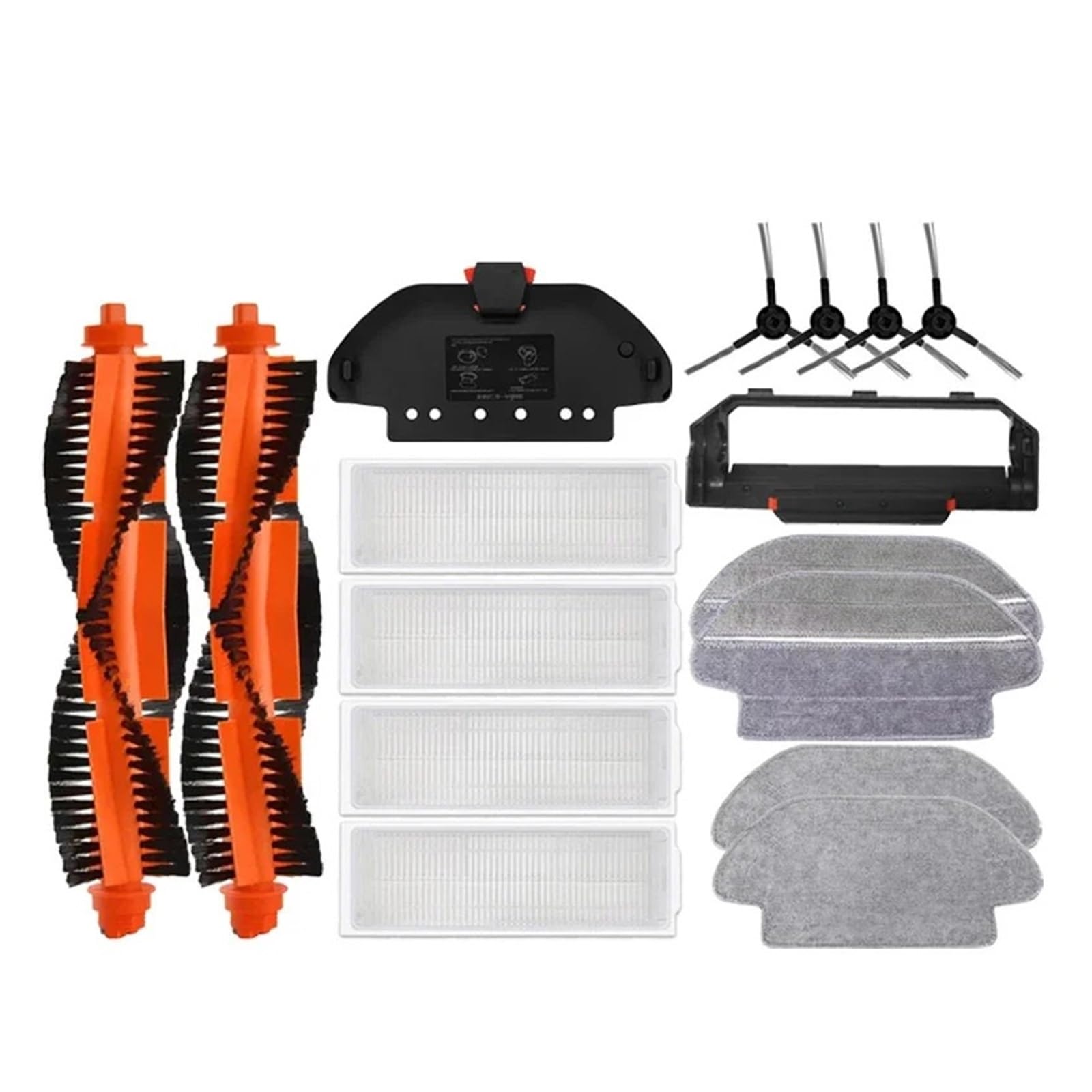 PORRSYDCD Main Side Brush Hepa Filter Mop，Compatible With Mijia Pro STYTJ02YM 2S / 3C / Conga 3490 Viomi V2 PRO V3 SE Robot Vacuum Part(16PCS.)