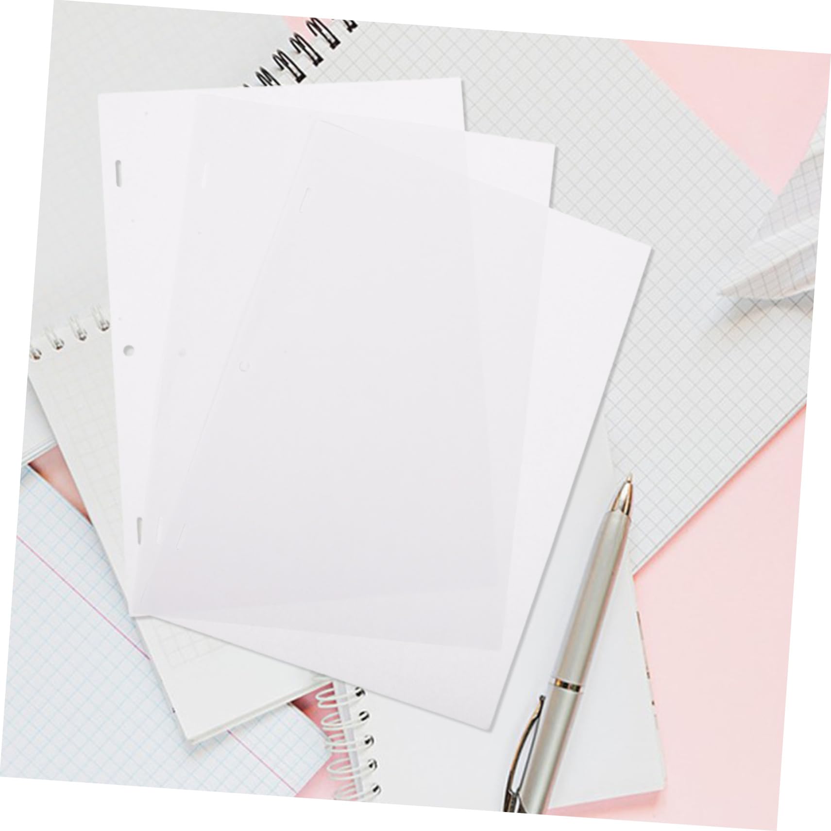 Papier à Croquis pour Dessin Blanc 200 Pièces, Animation à Trois Trous