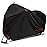 Topcrown Bike Cover Waterproof Outdoor Storage for 1 Bike, Bicycle Cover Rain Sun UV Dust Wind Proof with Storage Bag for Mountain Road Bike/Ebike (420D Black+Red, XL Size for 1 bike)