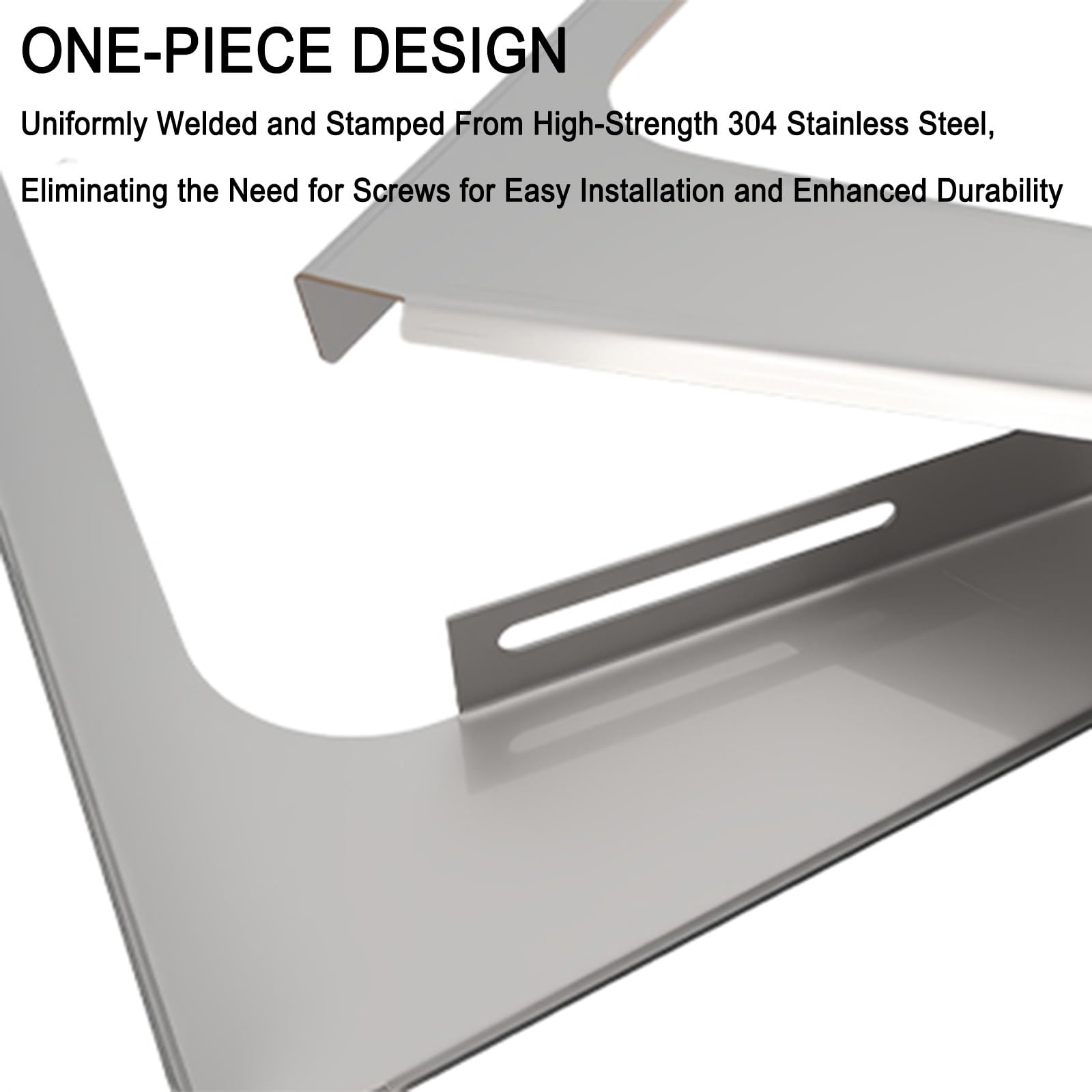 Staffe Condizionatore Esterno Acciaio Inossidabile, Staffe per Condizionatore Esterno, per Condizionatori Split o Condensatori, Supporta 300 Kg(45x40cm/18x16in)